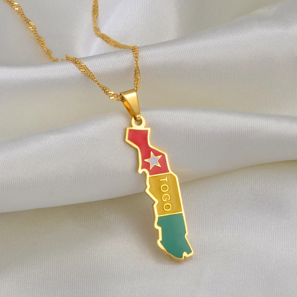 Togo Flag Necklace