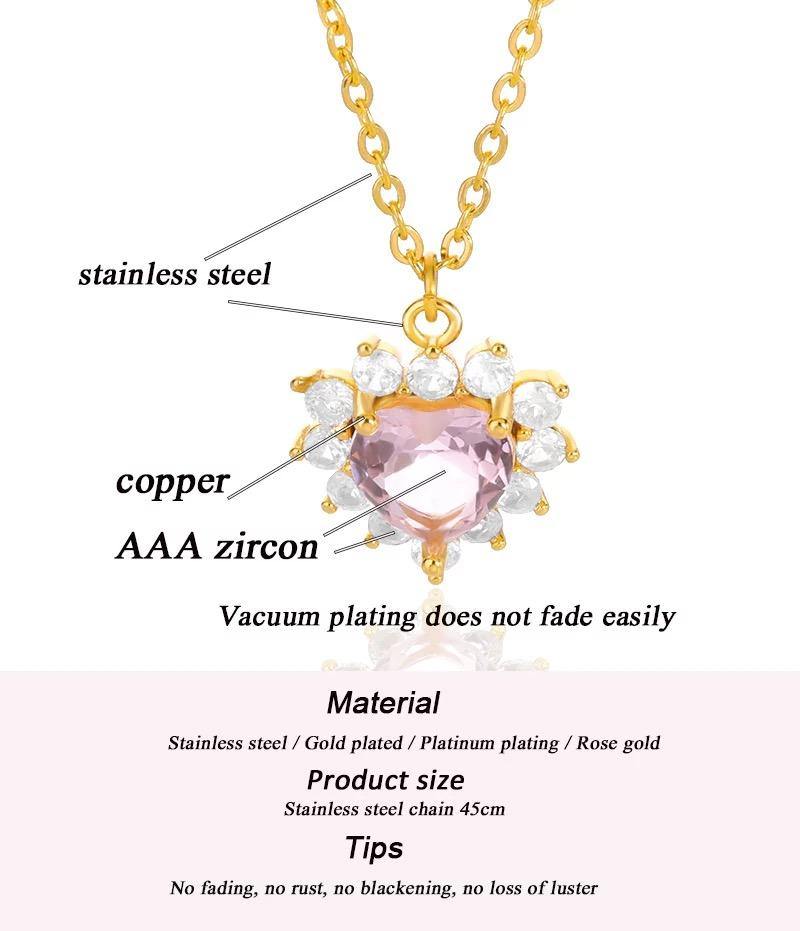 Crazy in love Necklace | crystal white - SHOP LANI