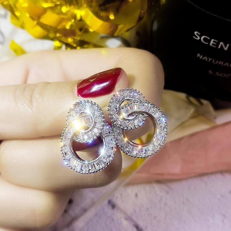 Round Diamond Stud Earrings - SHOP LANI