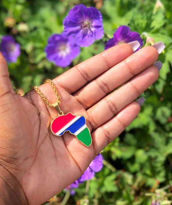 Gambia Flag Necklace