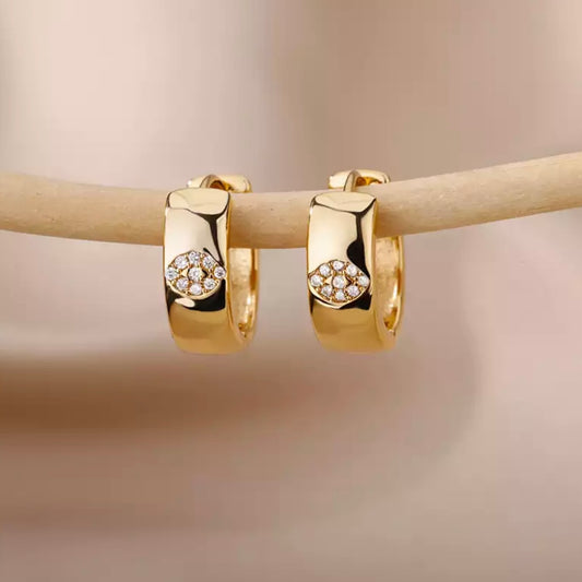 Gold Maria Hoop Earrings