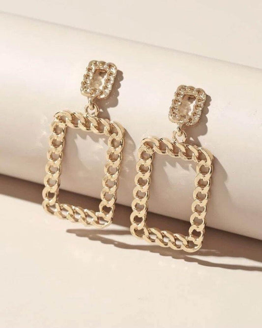 Gold Chain Earrings - SHOP LANI