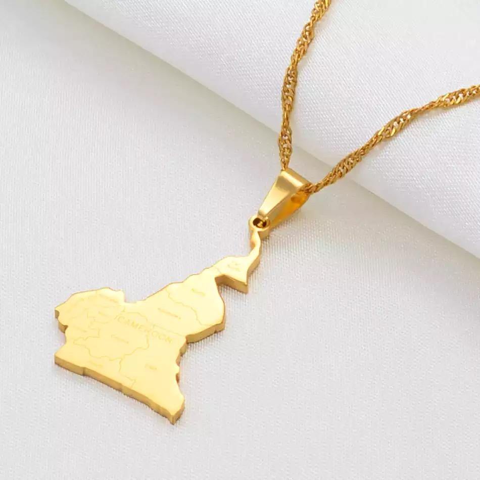 Cameroon Map Necklace - SHOP LANI