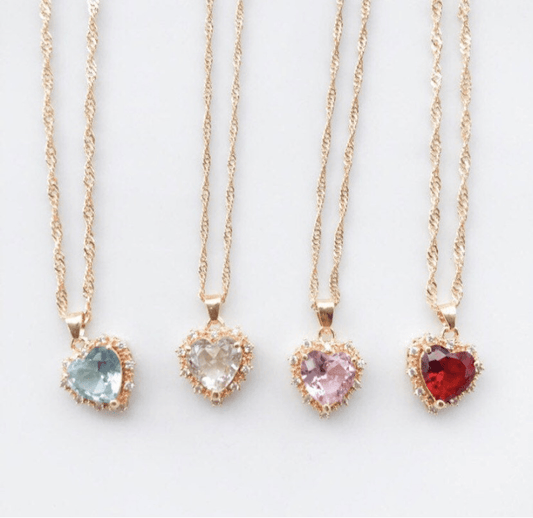 Crazy in love Necklace | baby blue - SHOP LANI