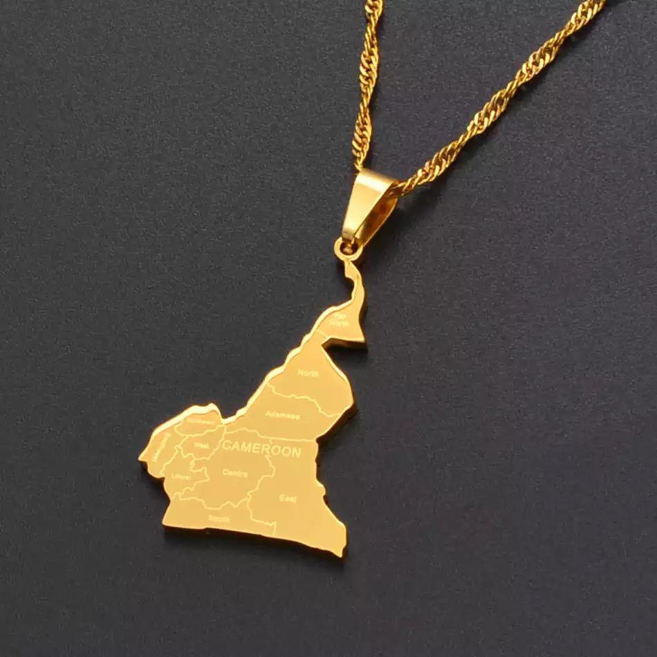 Cameroon Map Necklace - SHOP LANI