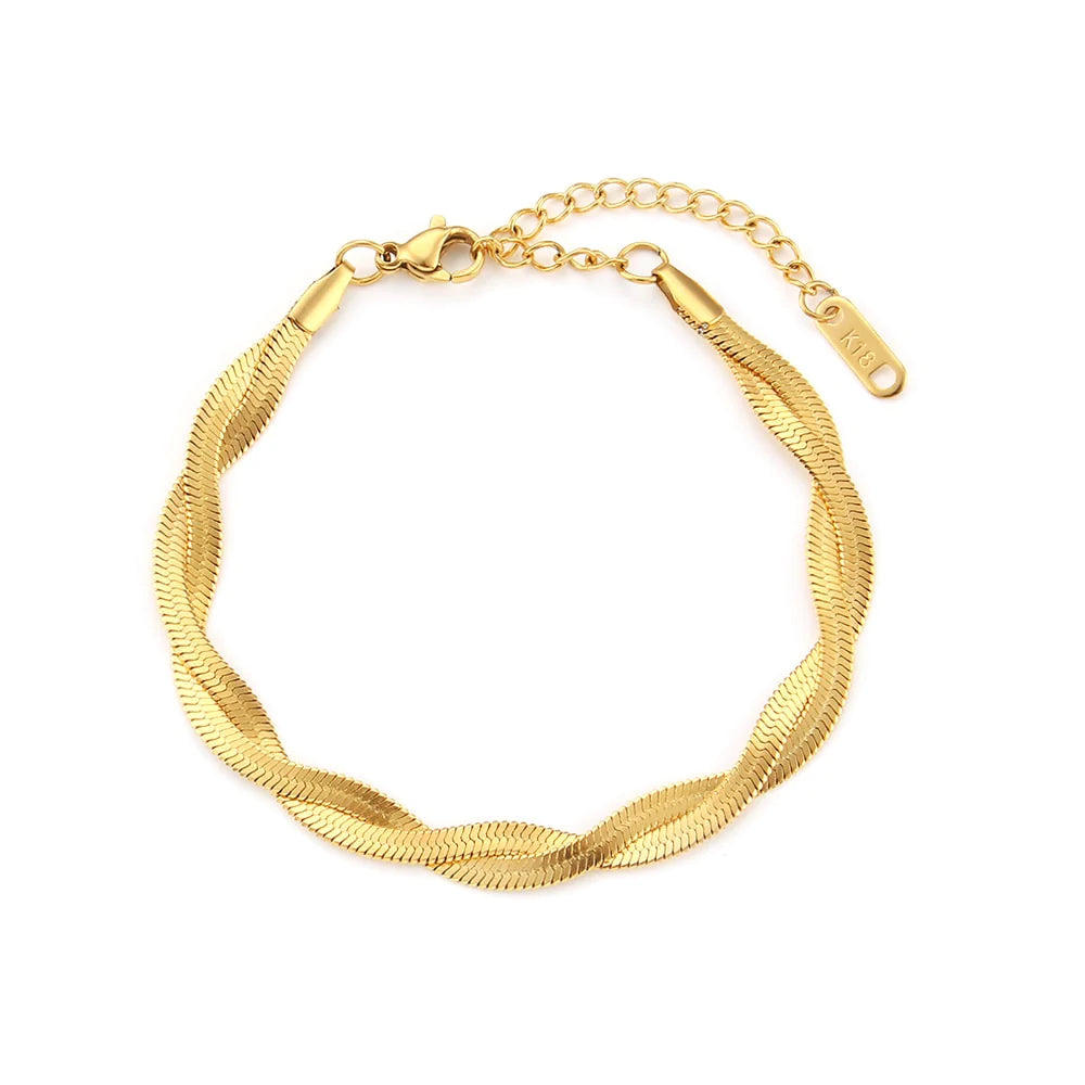 Lara Set (gold) - Necklace & Bracelet