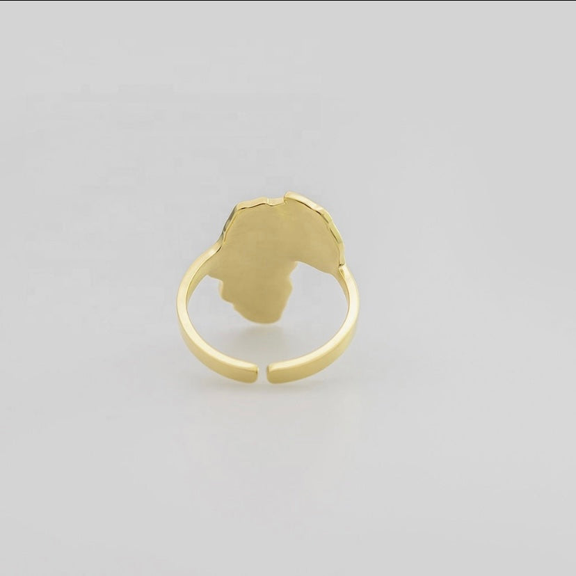 Africa Map Ring
