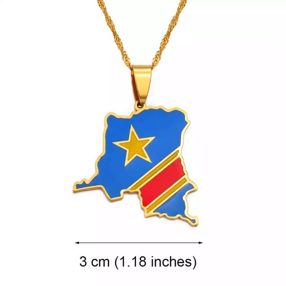 Congo Map Necklace - SHOP LANI