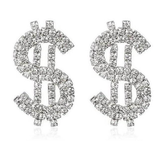 Crystal Dollar Earrings - SHOP LANI